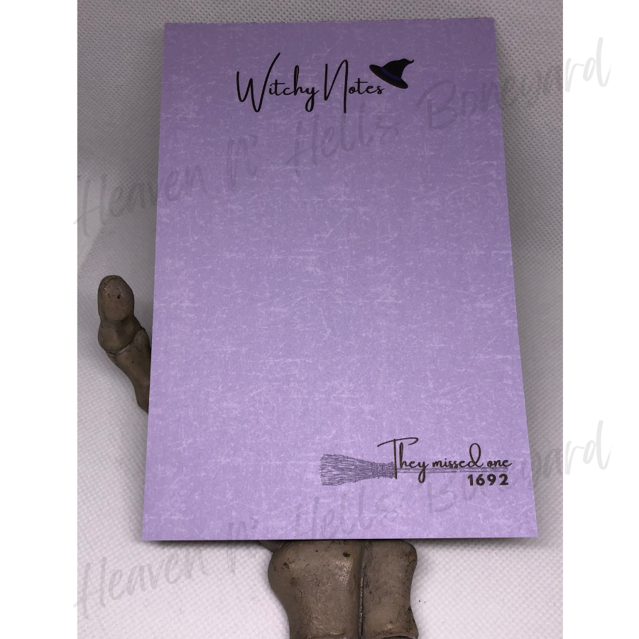 Witchy Notes (They Missed One) Notepad
