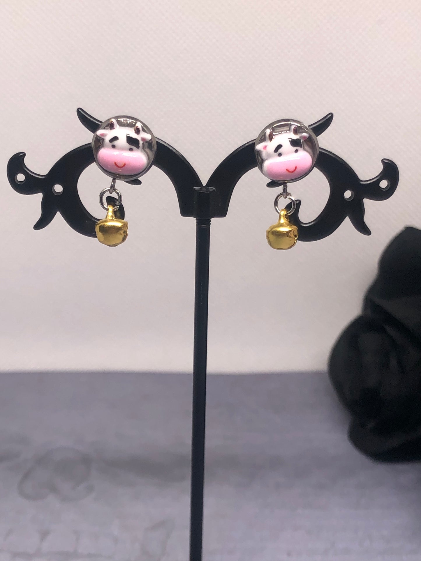 Cow earrings